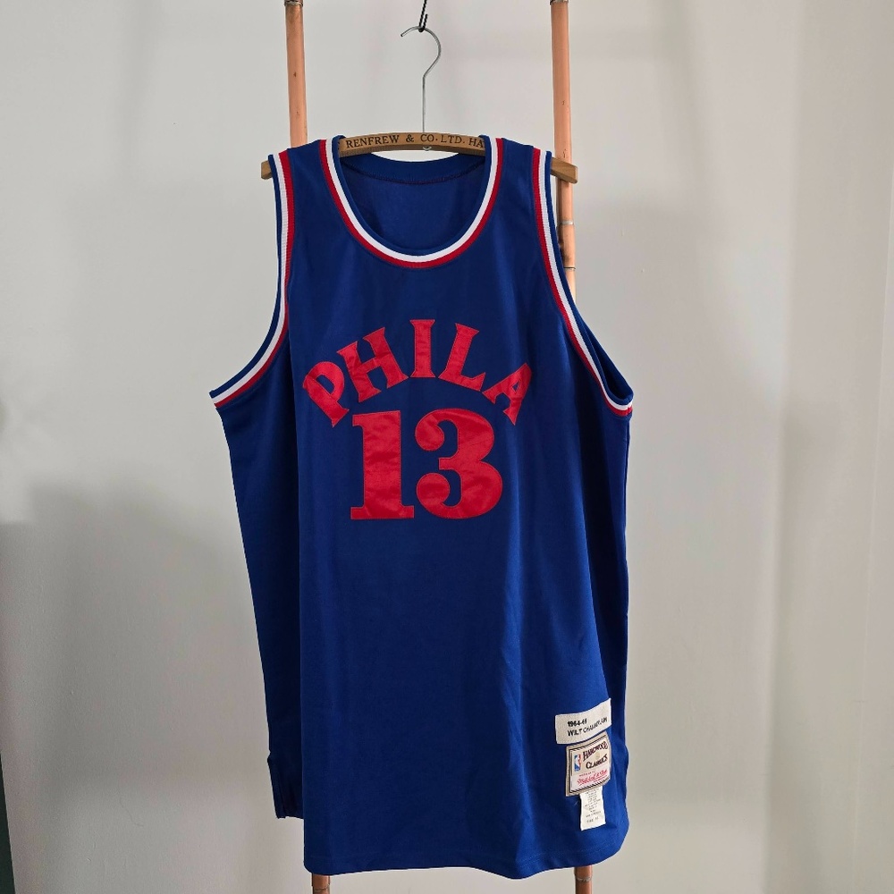 1964-65 Wilt Chamberlain Throwback NBA Jersey 2XL - Mitchell and Ness -